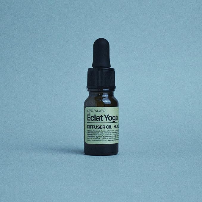 Éclat Yoga Diffuser Oil, Cosmopolitan Yoga Selection,Italian Lemon/Bergamot, Pear, Basil, Ginger Flower, Musk Essential Oils Blend for Ultrasonic Diffuser (.33 oz/10 ml) - Bloomnest