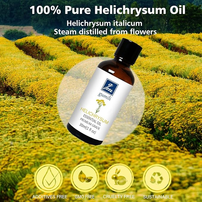 Helichrysum Essential Oil, 100% Pure Undiluted Helichrysum Oil for Aromatherapy Beauty & Home Care- 30ml/1 oz - Bloomnest