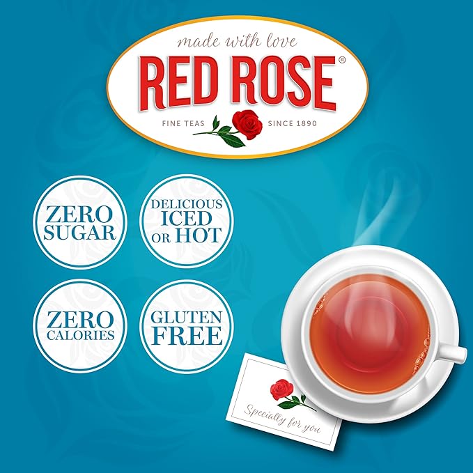 Red Rose Original Premium Blended Tea, 100 Count (Pack of 2) - Bloomnest