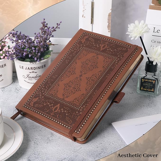 TIEFOSSI Dot Journals for Women Men, Dot Journals for Writing Women, 160gsm Thick Paper, 190 Numbered Pages, for Planner Organization - Bloomnest