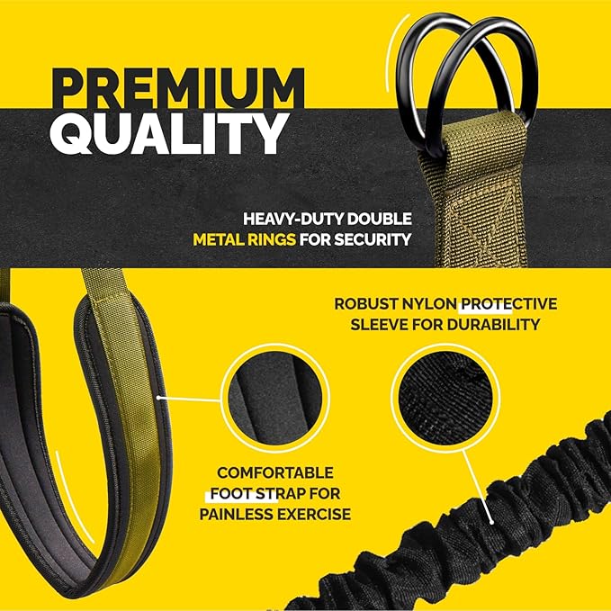 Pull Up Assistance Bands Set - 4 Heavy-Duty Pull Up Bands, Height Adjustable Strap & Comfortable Foot Strap - Stackable Pull Up Resistance Bands for Pull Ups - Bloomnest