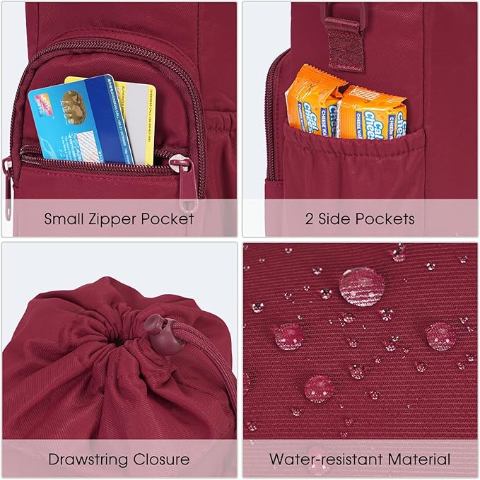sportsnew Water Bottle Holder with Strap 32oz 40oz Insulated Water Bottle Carrier Sling Bag with Phone Pocket Crossbody sportsnew
