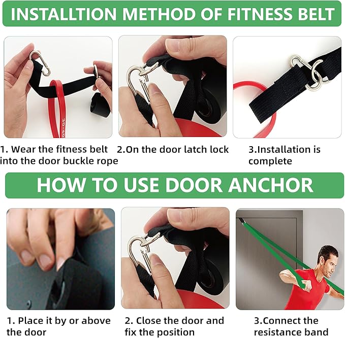 Exercise Bands Resistance Bands for Working Out,Pull Up Bands Set,at Home Workout Equipment,Workout Bands for Men and Women,Stretch Bands for Exercise - Bloomnest