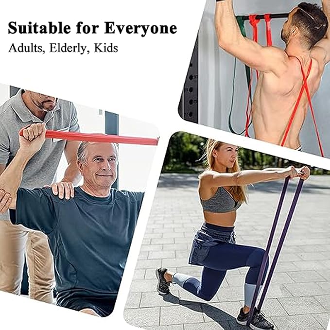 PROIRON Resistance Bands Pull Up Assistance Bands Comfortable Anti-Slip Exercise Bands for Pull up Dip Squat Gym Workout Physical Therapy Stretch Bands for Men & Women - Length 82inch（208cm） - Bloomnest