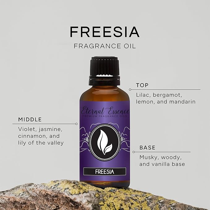 Eternal Essence Oils Freesia 30ml Premium Fragrance Oil - for Candle, Soap Making, Aromatherapy, Diffusers, Home Care, & Humidifiers EternalEssenceOils