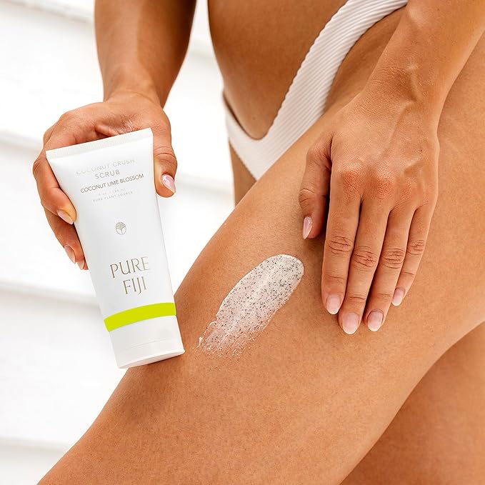 Pure Fiji Coconut Crush Scrub, Coconut Lime Blossom (6oz/180ml)