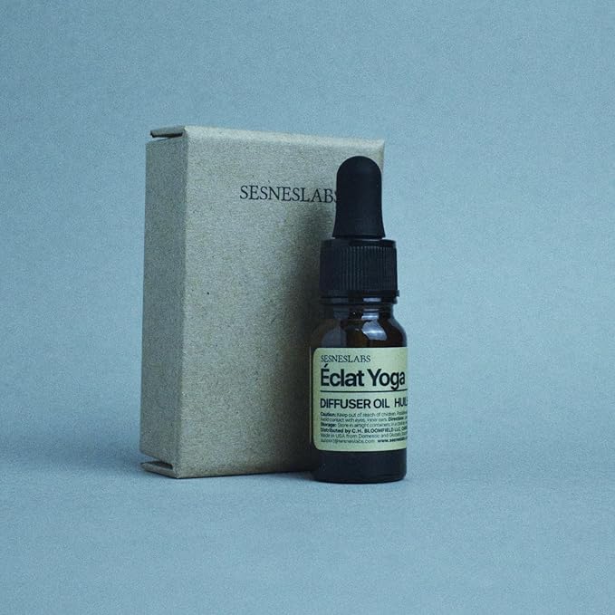 Éclat Yoga Diffuser Oil, Cosmopolitan Yoga Selection,Italian Lemon/Bergamot, Pear, Basil, Ginger Flower, Musk Essential Oils Blend for Ultrasonic Diffuser (.33 oz/10 ml) - Bloomnest