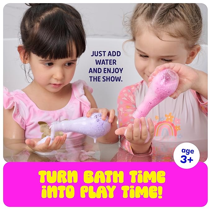 Tubby Tots Bath Potion Kits for Kids - 6 Pk - Bath Bombs for Kids - Toddler Bubble Foam Colors Fizzies - Bathtub Toys for Kid Ages 4-8 Years Old - Science Soap Potions Kit Age 3 4 5 6 7 8 - Non Toxic - Bloomnest