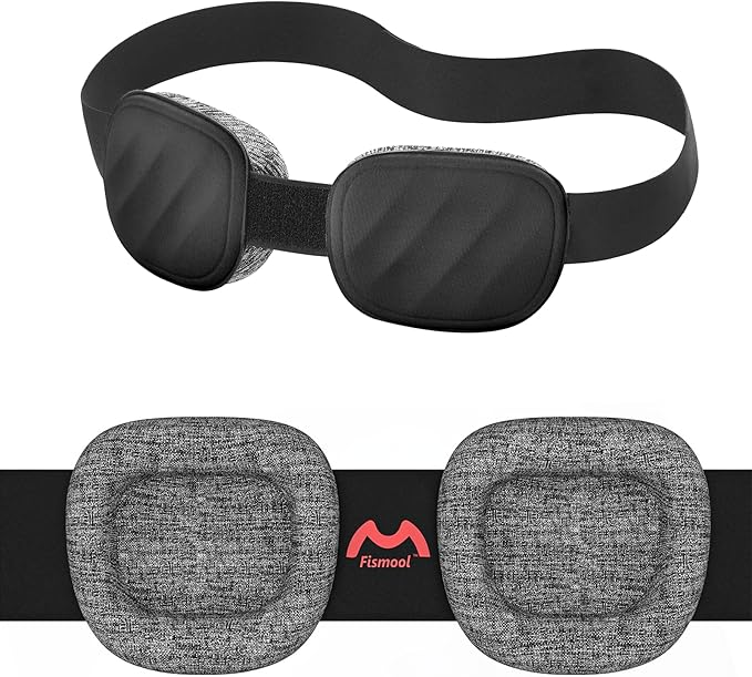 Eye Mask for Sleeping - 100% Blacking Sleep Mask for Men Women, Sleep Mask for Cpap Users with Adjustable Night Blindfold Flight, Travel, Nap, Black - Bloomnest