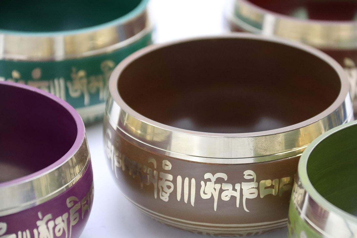 Seven Chakra Tibetan singing bowls set, choose your favorite chakra bowl, improve your chakra meditation practice (The Heart Chakra)