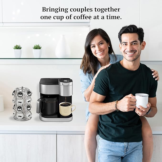 Couple's Coffee K-Cups | Gives Back to Military Families | Medium Dark Roast Coffee Pods | Gourmet Coffee Made with 100% Arabica Beans | Compatible with Single Serve Brewers | 24 Count - Bloomnest