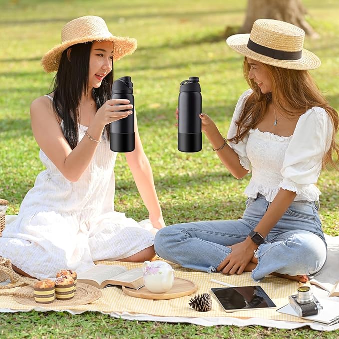 2PCS Silicone Water Bottle Boot for Owala 24oz 32oz 40oz, Anti-Slip Protective Sleeve Bottom Bumper Protector for FreeSip, Twist, and Flip Stainless Steel Water Bottles Alwenid