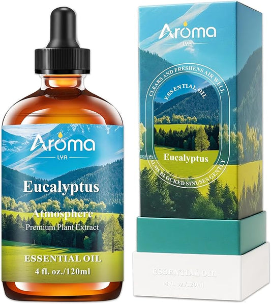 Eucalyptus Essential Oil with Premium Gift Box - Thieves Oil Essential Oils for Diffusers, Aromatherapy Oils - 4 Fl Oz 100% Pure Natural - Essential Oil Set - Gifts for Women Bloomnest