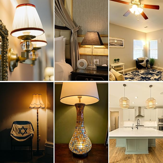 E12 LED Bulbs Dimmable 100W 120V C7 Equivalent Energy Saving LED Chandelier Light Bulbs, 12W 1200LM Warm White 3000K T6 LED Light Bulbs for Ceiling Fan Pendant Lighting Salt Lamp, Pack of 4 - Bloomnest