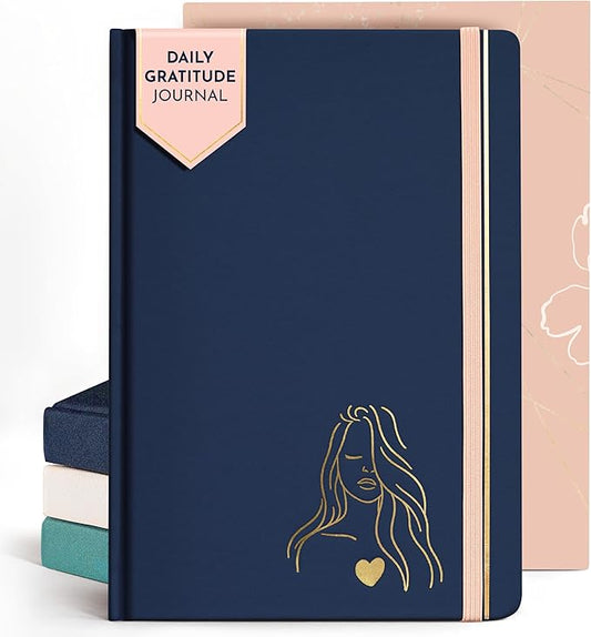 RYVE Daily Journal for Women – 6-Month Guided Gratitude Journal with Prompts, Affirmations, Mindfulness, Self-Reflection & Self-Care - Bloomnest