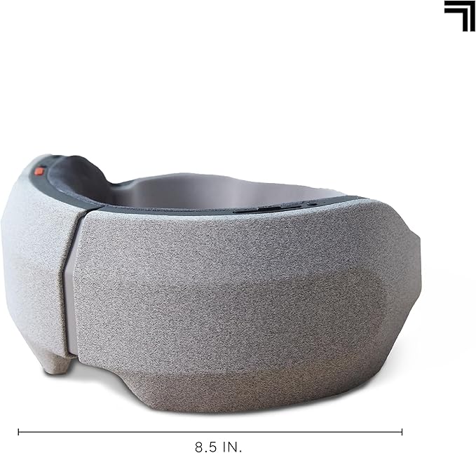Sharper Image® RealTouch™ Eye Mask, Hot + Cold Massager, Air Compression, Puffy Under Eye Aid, Bluetooth Music, USB-C Rechargeable, Headache Stress & Anxiety Relief, Relaxation & Comfort Travel Gift - Bloomnest