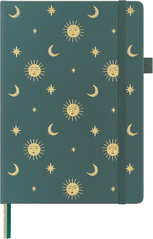 &And Per Se Lined Journal Notebook, 160 Pages, A5 5.7 x 8 inches College Ruled Thick Paper Notebook Journals for Writing, Hardcover Notebooks for Women Men Office School (Celestial Green)