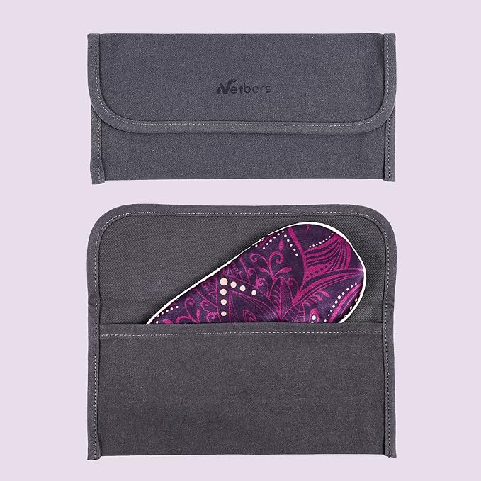 22mm Mulberry Silk Beauty Sleep Mask with Velvet Band & Travel Pouch, Light Blocking, Hair & Skin Friendly, Purple Lotus Totem Print, Gift Packaging - Bloomnest