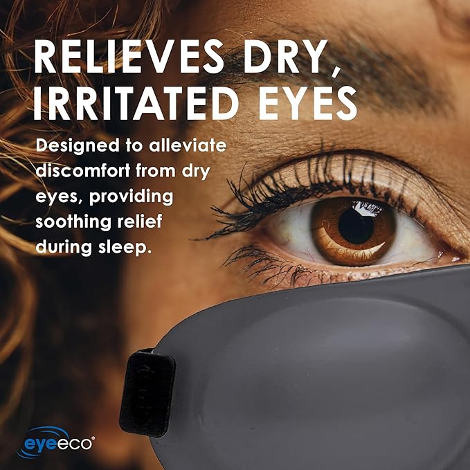 Eyeseals 4.0 Sleep Mask – Clear – Moisturizing Eye Masks for Sleep Keep Dry Air Out – Latex-Free Eye Mask Great for CPAP Users - Bloomnest