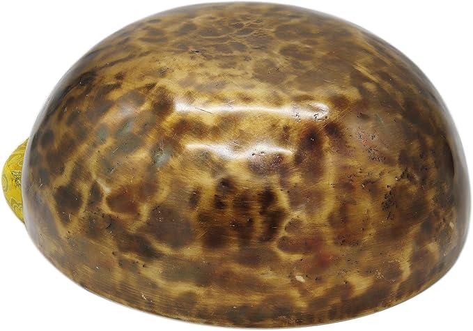 Tibetan Singing Bowl Set — 9 Inch Hand-Hammered Singing Bowl, 7 Metal Alloy, 2 Mallets, Silk Brocade Cushion and Carry Bag, Meditation Sound Bowl for Healing Chakra Yoga Mindfulness Khusi+Inc