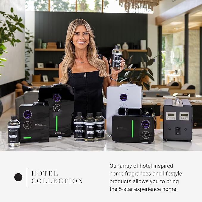 Hotel Collection Studio Pro Essential Oil Diffuser - 600 sq ft Coverage, Wired & Portable with Remote - Cold-Air Diffusion - Only Works with Pro Pod Bottles - Champagne - Bloomnest