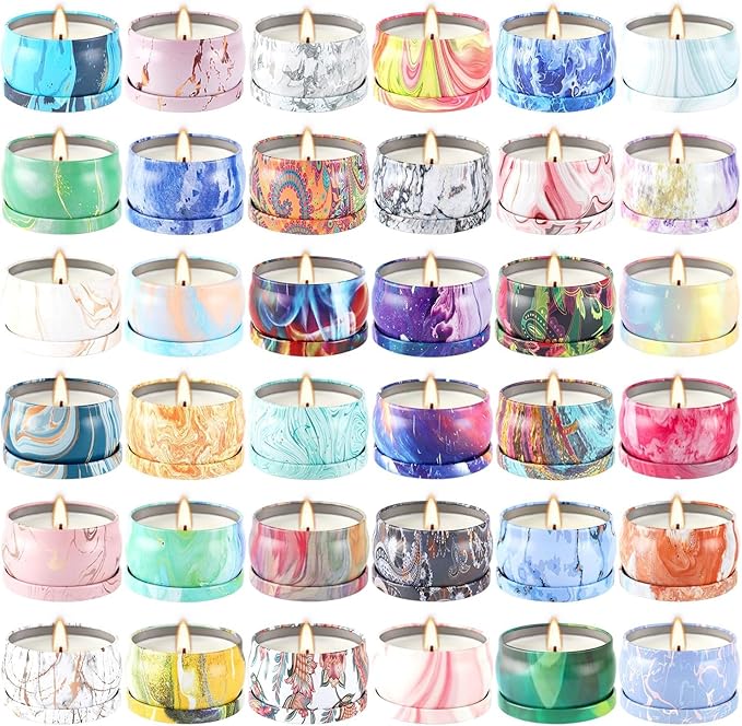 36 Pack Scented Candles,Soy Wax Travel Tin Jar Candles,Aromatherapy Candles for Home 2.5 OZ Scented Candles for Mom for Christmas Candles, Birthday, Thanksgiving, Mother's Day,Valentine'sDay - Bloomnest