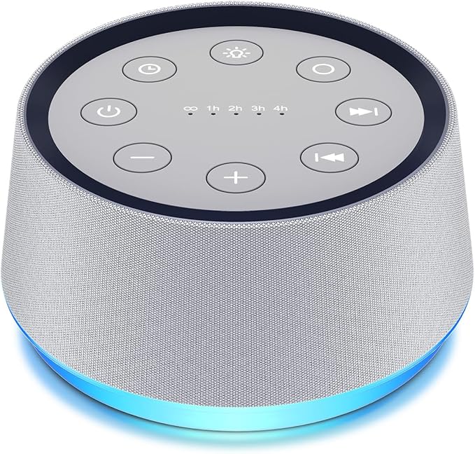Brown Noise Sound Machine with 30 Soothing Sounds White Noise Machine 12 Colors Night Light for Baby Adults Kids Sleep Machines 36 Volume Levels 5 Timers for Home Office - Bloomnest