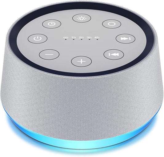 Brown Noise Sound Machine with 30 Soothing Sounds White Noise Machine 12 Colors Night Light for Baby Adults Kids Sleep Machines 36 Volume Levels 5 Timers for Home Office - Bloomnest