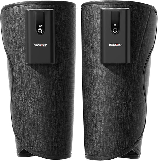 CINCOM Leg Massager with Heat and Air Compression, Cordless Calf Massager for Circulation and Pain Relief, Rechargeable Leg Compression for Edema Relief - Bloomnest