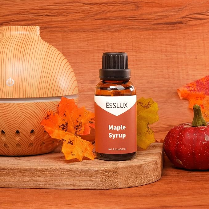 Maple Syrup Fragrance Oil - ESSLUX Essential Aromatherapy Scented Oils for Diffuser, Candle Soap Making Scents, Massage, Perfume, Home Fragrance, 30 ml - Bloomnest