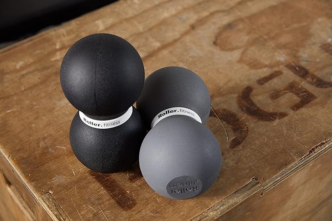 Roller Fitness Infinity Roller, Peanut Foam Roller, Large 8-Inch Double Massage Ball Exercise Roller (Gray - Soft) - Bloomnest