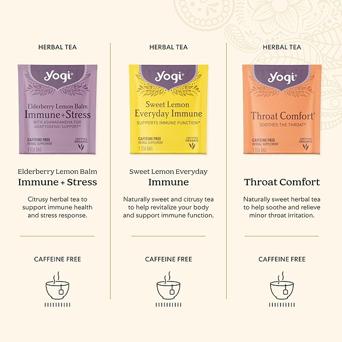 Organic Sampler Gift Box-5 Tea Bags per Flavor (45 Tea Bags)-Delicious Wellness Immunity Teas-9 Herbal Teas-Caffeine-Free Tea Variety Pack-Tea Gift Set - Bloomnest