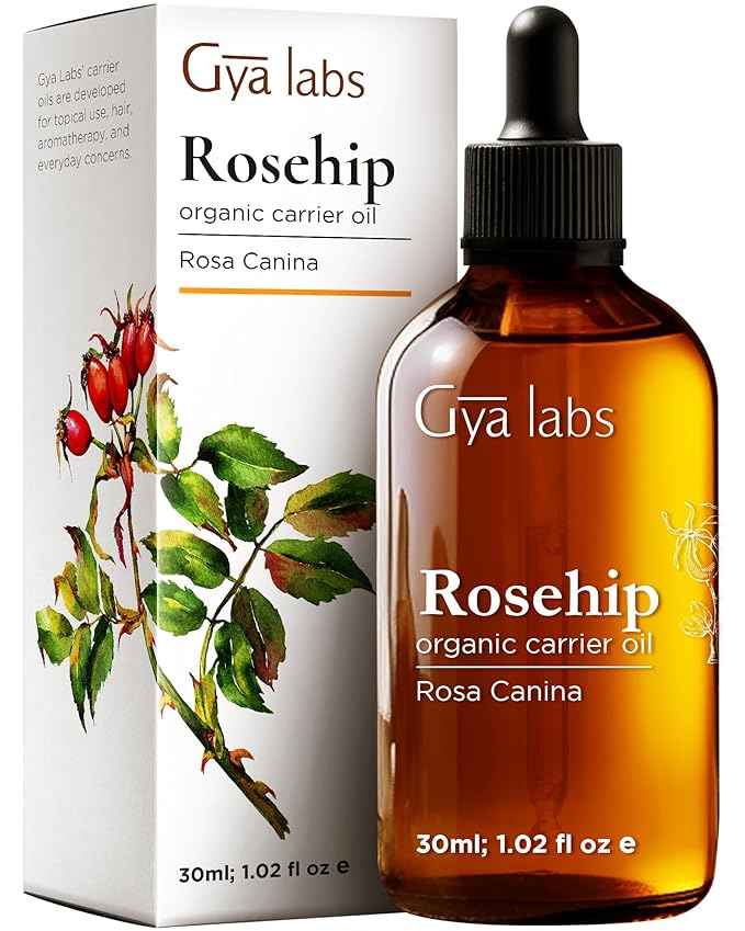 Gya Labs Rosehip Carrier Oil - 1 Fl Oz - for Hair, Skin, Face, Scalp & Body Massage - Bloomnest
