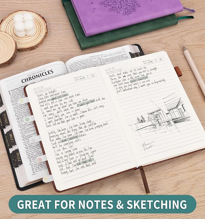 Lined Journal Notebook for Women Men, B5 Hardcover Leather Journals for Writing, 200 Pages Thick Paper, Daily Journal Notebook for Work, School, Note Taking, Business, Travel, College Ruled - Bloomnest
