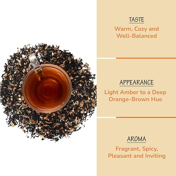 BREWIX, Pumpkin Spice Black Tea, Loose Leaf Tea (50+ Cups, 3.53oz/100g) | Fall | Halloween | Warm and Spicy - Bloomnest