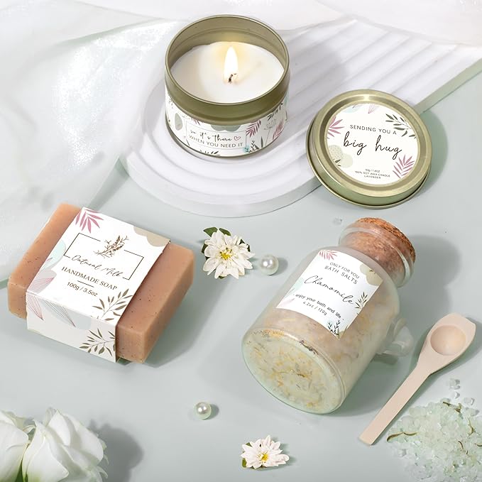 Gifts for Women, Get Well Soon Self Care Package Box, Sending Hug Baskets Thinking of You Gift for Women Her New Mom Best Friend Birthday (Sage Green) - Bloomnest
