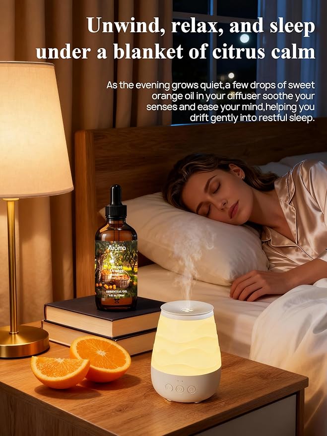 Orange Essential Oil with Premium Gift Box - Sweet Orange Essential Oils for Skin & Diffusers & Aromatherapy - 4 Fl Oz 100% Pure Natural - Gift-Ready Box - Gifts for Women Bloomnest