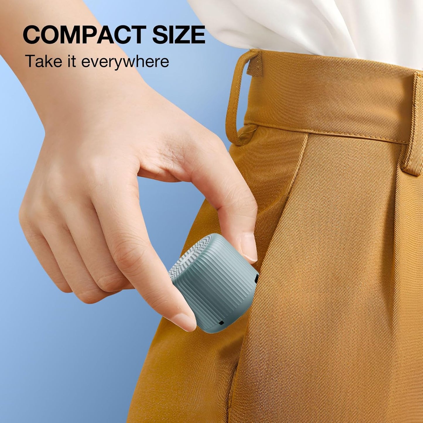 White Noise Machine Baby Portable Sound Machine,LEICEX Travel Sound Machine,15 Non-Looping Sound Timer and Memory Play, Mini White Noise Machine for Sleeping Office Travel （Slate）