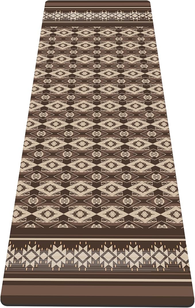 nuveti Yoga Mat Print Extra Thick TPE Non Slip Fitness Exercise Mat with Carrying Bag,72"x24" Extra Thick 6MM Exercise & Workout Mat for Yoga, Pilates Fitness and Floor Exercises - Bloomnest