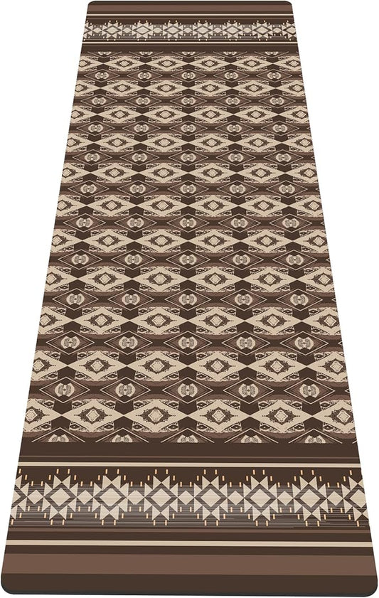 nuveti Yoga Mat Print Extra Thick TPE Non Slip Fitness Exercise Mat with Carrying Bag,72"x24" Extra Thick 6MM Exercise & Workout Mat for Yoga, Pilates Fitness and Floor Exercises - Bloomnest