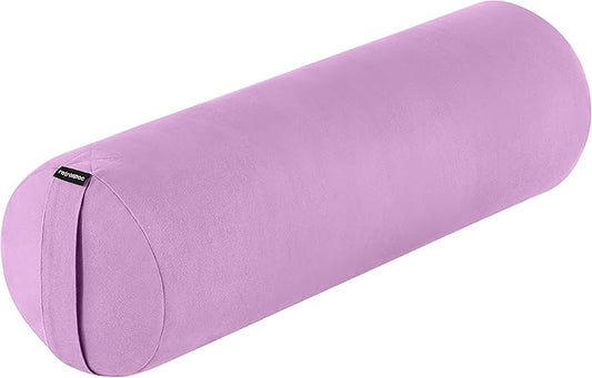 Retrospec Retrospec Sequoia Yoga Bolster Pillow - Meditation Cushion for Yoga Practices - Includes Machine Washable 100% Cotton Cover & Durable Carry Handle - Bloomnest