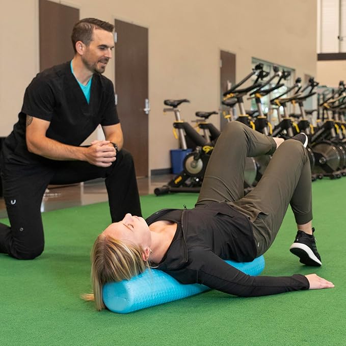 OPTP PRO-Roller Super Soft Density Foam Roller 36 in - Light Blue Low Density Foam Roller for Exercise, Gentle Massage, and Physical Therapy 36" x 6" Round - Bloomnest