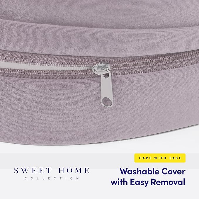 Meditation Cushion Bolster Pillow for Restorative Yoga – Supportive Cushion for Meditation, Pilates, and Relaxation – Filled with Buckwheat Hulls - Removable Cover - Bloomnest