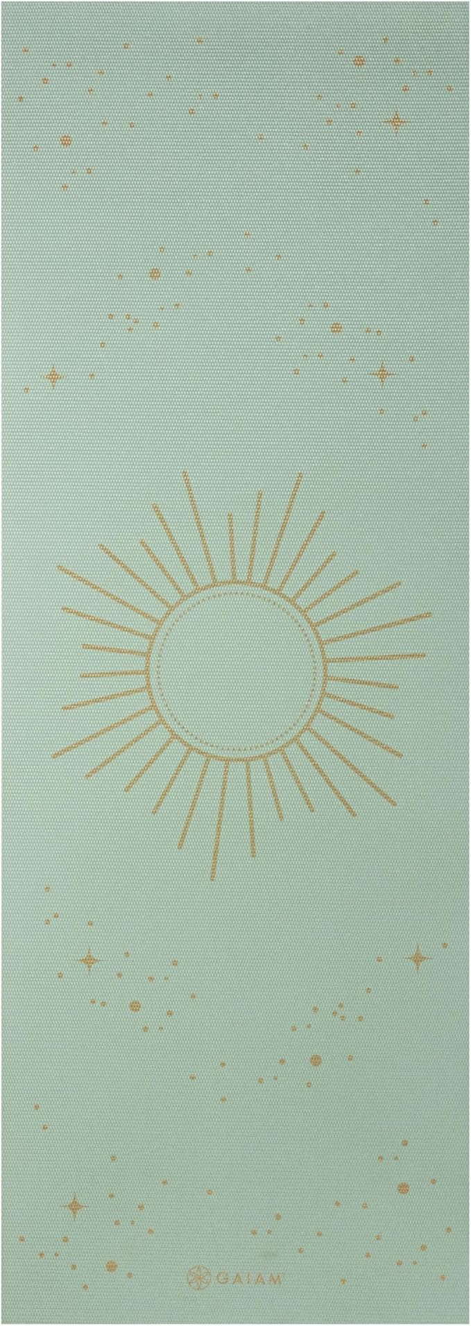 Gaiam Yoga Mat - Premium 6mm Print Extra Thick Non Slip Exercise & Fitness Mat for All Types of Yoga, Pilates & Floor Workouts (68"L x 24"W x 6mm Thick) - Bloomnest