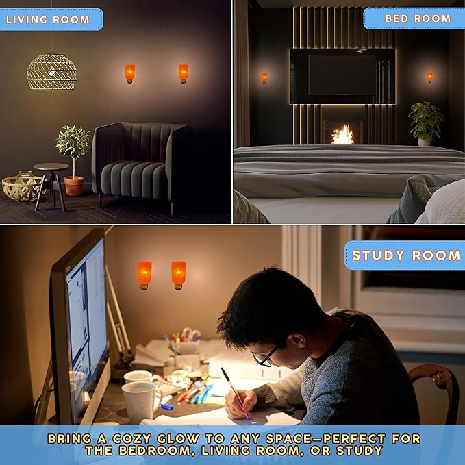 Himalayan Rock Salt Night Light Cylinder Shape 2Pack - Bloomnest