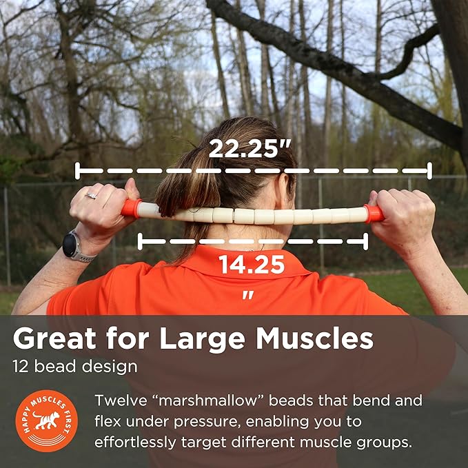 Tiger Tail The Stick - Bendy 22” Flexible Muscle Roller Stick for Myofascial Release & Trigger Points - Bendable Deep Tissue Massager for Legs, Back, Shoulders - Relieve Soreness & Improve Recovery - Bloomnest