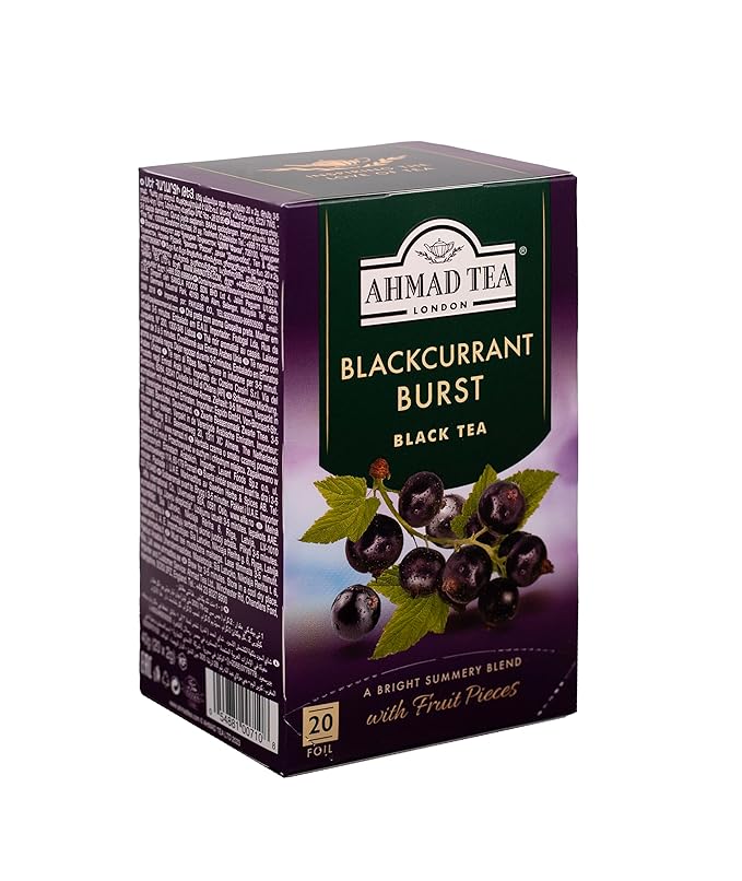 Ahmad Tea Blackcurrant Burst, 20 Count (Pack of 6) - Bloomnest