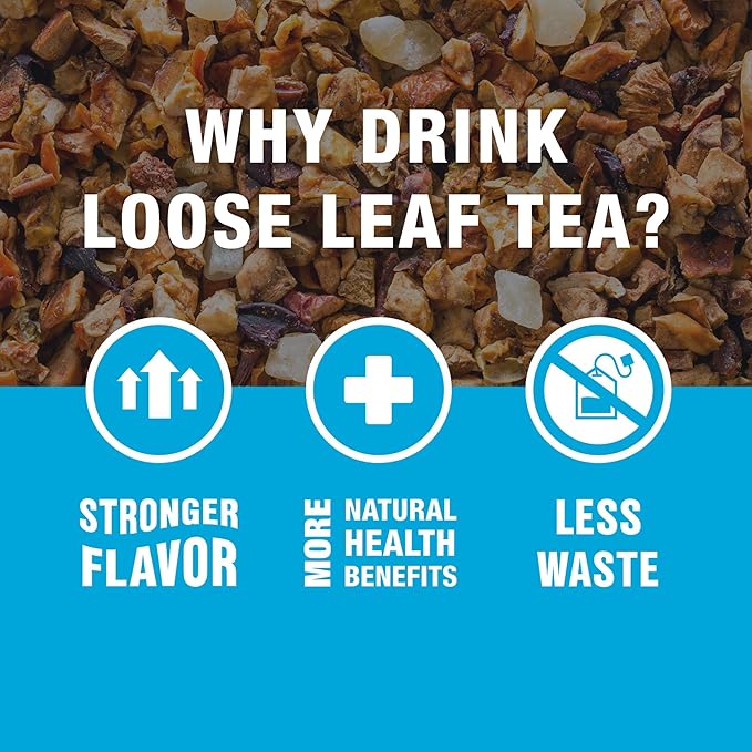 Tiesta Tea - Chunky Watermelon, Loose Leaf, Sweet Watermelon Herbal Tea, Premium Non-Caffeinated Fruit Blend, Makes Hot or Iced & Brews Up to 50 Cups, 5oz Refillable Tin - Bloomnest