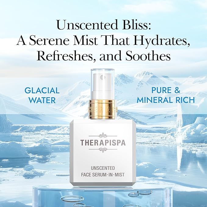 THERAPISPA Face Serum-In-Mist – Hydrating Face Mist & Spray Serum with Niacinamide, Panthenol & Hyaluronic Acid for Firming, Radiant Glow & Youthful Skin (Gold, 2.0 fl oz) - Bloomnest