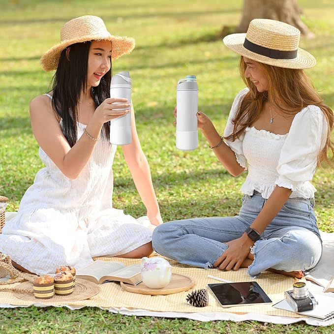 2PCS Silicone Water Bottle Boot for Owala 24oz 32oz 40oz, Anti-Slip Protective Sleeve Bottom Bumper Protector for FreeSip, Twist, and Flip Stainless Steel Water Bottles Alwenid